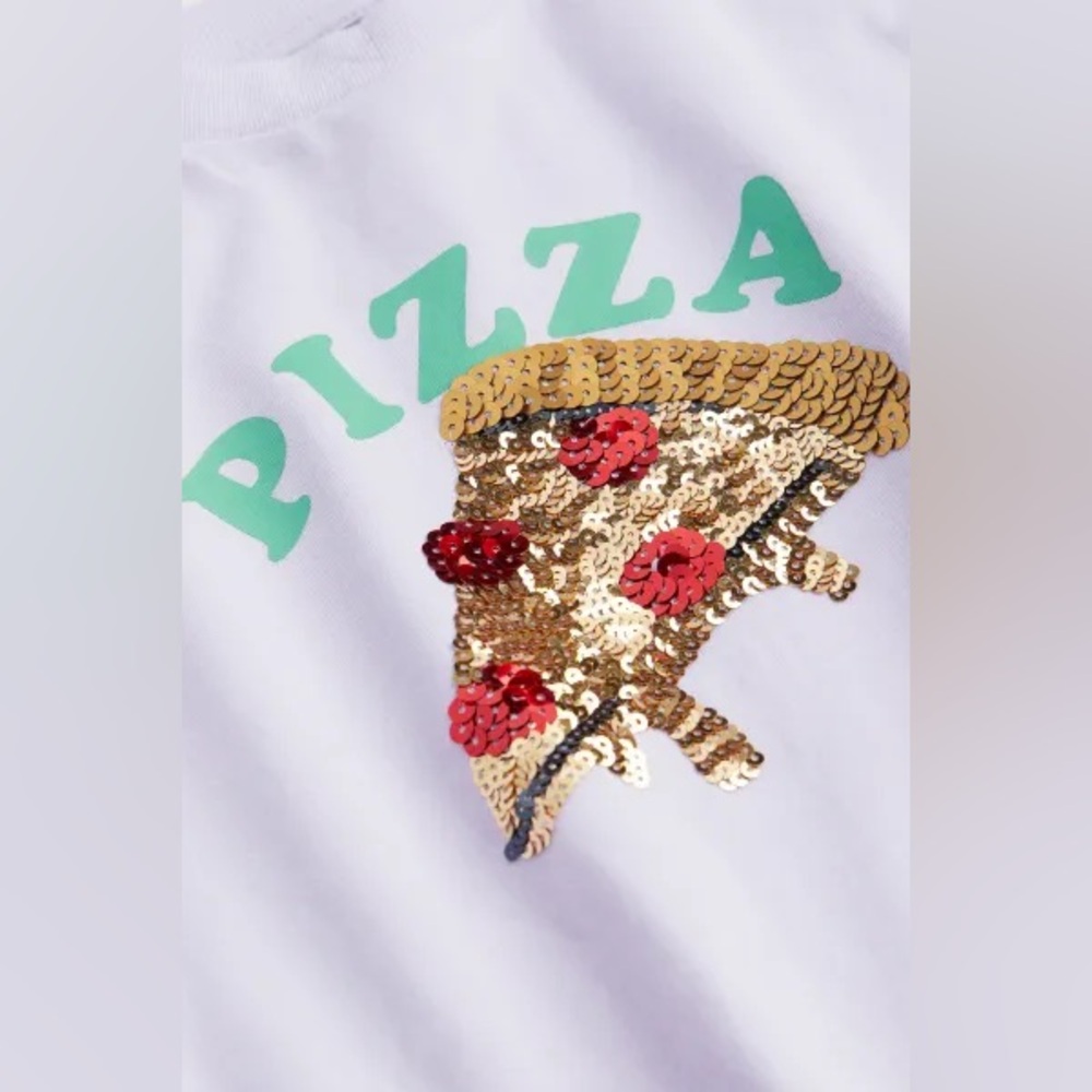 H&M Girl’s Boxy Pizza Shirt
